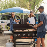 Heavy-Duty 4-Burner 36" Gas Griddle Station with Hard Cover