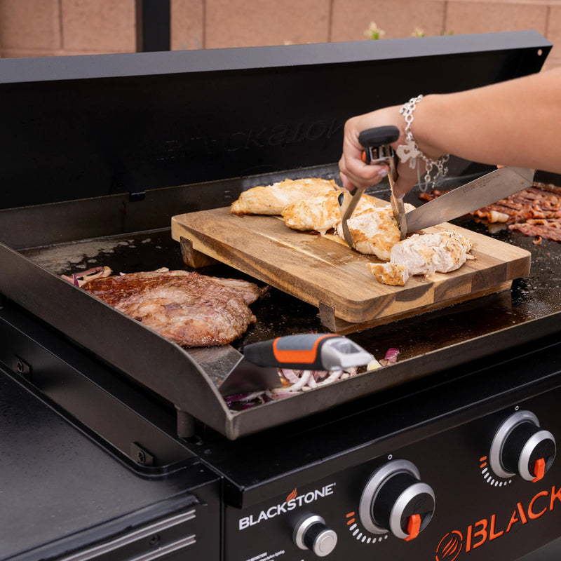 Heavy-Duty 4-Burner 36" Gas Griddle Station with Hard Cover